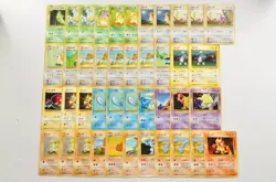 Pokemon TCG Lot 42 No Rarity Symbol Non Holo Old back Japanese Croconaw Abra etc - Image 1