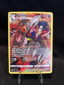 Pokemon 2022 Brilliant Stars Ultra Rare Trainer Gallery #TG10/TG30 HOUNDOOM - Image 1