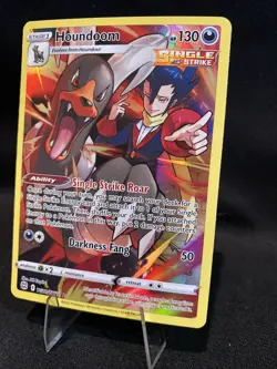 Pokemon 2022 Brilliant Stars Ultra Rare Trainer Gallery #TG10/TG30 HOUNDOOM - Image 2