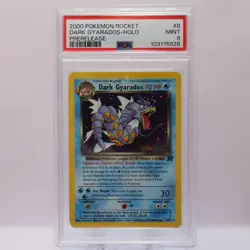Pokemon TCG - Dark Gyarados 8/82 PRERELEASE Team Rocket Holo Rare - PSA 9 MINT - Image 2