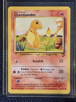 Pokemon TCG Charmander 1st Edition Base Set Shadowless Card 046/102 - Image 2