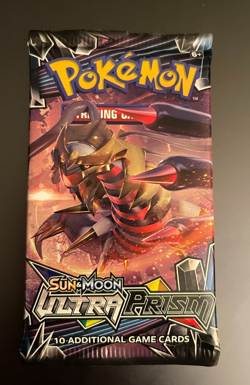 POKEMON SUN & MOON ULTRA PRISM Sealed 10-Card BOOSTER PACK (Giratina Art) - Image 1