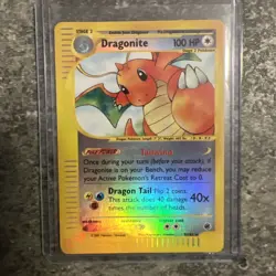 Dragonite Reverse Holo 9/165 Expedition Pokemon Card 2002 LP WoTC - Image 1