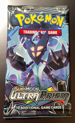 POKEMON SUN & MOON ULTRA PRISM Sealed 10-Card BOOSTER PACK (Dawn Wings Necrozma) - Image 1