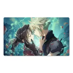 Final Fantasy Playmat Aerith Gainsborough Cloud Strife TCG CCG FF Card Game Mat - Image 1