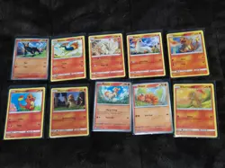 Pokemon Card CHARMANDER/PONYTA/NINETALES Lot of 10-NO DOUBLES - Image 1