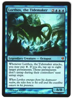 MTG Lorthos the Tidemaker ZEN Mythic Rare FOIL Legendary Creature Unplayed NM - Image 1