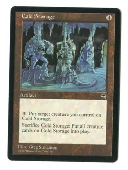 MTG Cold Storage Tempest TMP Rare Artifact Exile & Return Creatures Unplayed - Image 1