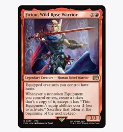 Firion, Wild Rose Warrior - Foil Card - Final Fantasy (FIN) - MTG Rare #137 - Image 1