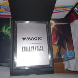 Treasure Token Stainless limited Promo w/wooden box Final Fantasy MTG Used F/S - Image 2
