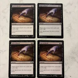 Magic the Gathering MTG Sign In Blood Play Set Of 4 - Image 1