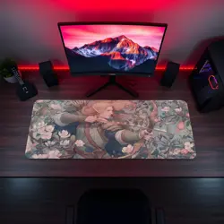 Elegant Elf Archer Fantasy Bow Warrior Forest Magic MTG Playmat - Image 5