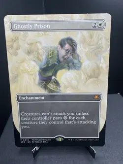 MTG SPG Special Guests Ghostly Prison Borderless Regular Mythic NM - Image 1