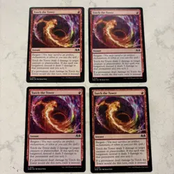 Magic the Gathering MTG Torch The Tower Play Set Of 4 - Image 1
