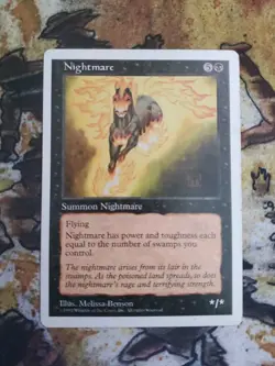 Nightmare (MP) Fifth Edition 5ED Magic MTG - Image 1