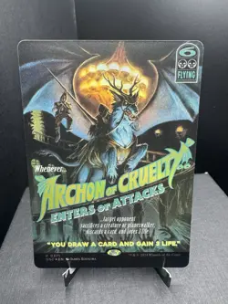 MTG Commander Duskmourn House of Horror Archon of Cruelty Showcase Foil NM - Image 1