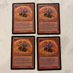 Magic the Gathering MTG Bloodfire Dwarf Play Set Of 4 - Image 1