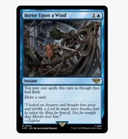 Borne Upon a Wind - The Lord of the Rings (LTR) MTG Rare #44 | Regular Card - Image 1
