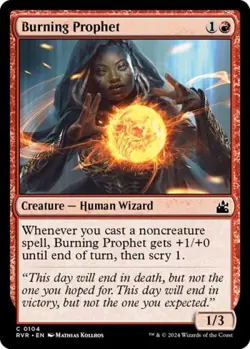 Burning Prophet - Near Mint MTG Ravnica Remastered - Image 1