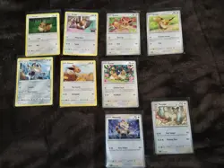 Pokemon Card PERSIAN/MEOWTH/EEVEE Lot of 9-NO DOUBLES - Image 1