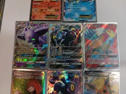 Pokemon Bulk Lot Flareon Vaporeon Umbreon Ultra BALL TRAINERS GX HOLOS EX RARE - Image 4