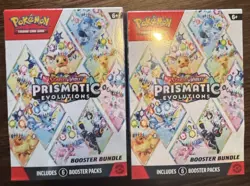 2 Pokemon TCG Scarlet & Violet Prismatic Evolutions Booster Bundle. New! Sealed. - Image 1