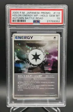 Japanese Pokemon PSA 10 Holon Energy WP 116/PCG-P Holo 2005 Battle Road Promo - Image 1