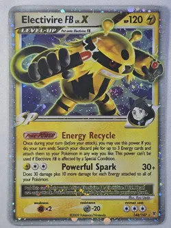 2009 Pokemon Platinum Supreme Victors Electivire FB LV.X #144/147 - LP - Image 1