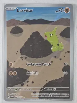 Larvitar 203/197 SV03: Obsidian Flames Full Art Holo Pokemon TCG - NM - Image 1