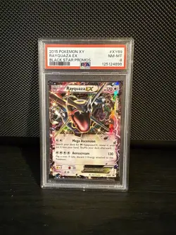 Pokemon Shiny Rayquaza EX PSA 8 XY69 XY Black Star Promo NM-MT - Image 1
