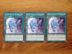 Yugioh: 3 x Beast Magic Attack CYHO-EN063 - 1st Edition . Free Postage - Image 3
