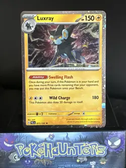 Pokemon Card Luxray 071/193 Paldea Evolved Cosmo Holo Rare Near Mint - Image 1