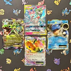 Rare Pokemon Card HP Lot - Binder bundle card lot - Tag Team, Rayquaza, Sylveon - Image 1