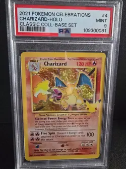PSA 9 MINT Charizard Celebrations Classic Collection Holo Pokemon Card 4/102 - Image 4