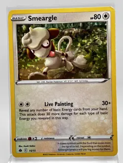 Smeargle Holo 15/15 Pokemon Card 2022 McDonalds Promo LP - Image 1