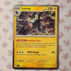 Luxray 071/193 NM Cosmos Holo 2 Swirls Promo Pokemon SV Paldea Evolved TCG Card - Image 1