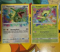 Pokemon TCG Card Set Rayquaza & Celebi NM Condition - Image 1