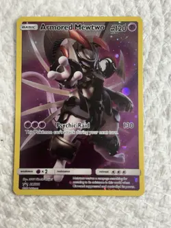 Pokemon TCG Armored Mewtwo SM228 Black Star Promo Card Near Mint Condition - Image 1