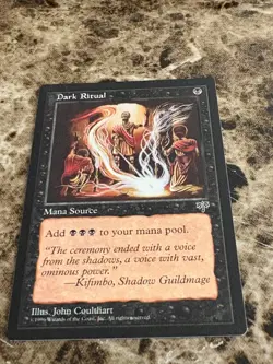 DARK RITUAL Magic the Gathering MTG Mirage LP - Image 1