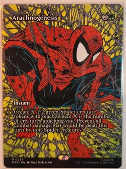 Arachnogenesis - Borderless - Spiderman - MAR MTG - Image 1