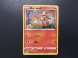 Pokemon - Charmander SWSH092 Holo Promo Sword & Shield with Swirl - Image 1