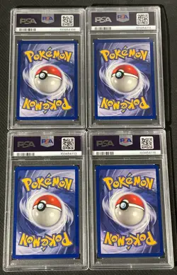 1999 Pokemon WB Movie Promo Set - Electabuzz, Mewtwo, Pikachu, Dragonite PSA 9 - Image 2