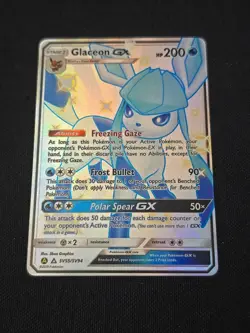 Glaceon GX SV55/SV94 Hidden Fates: Shiny Vault Ultra Rare Holo Pokemon TCG MP - Image 1