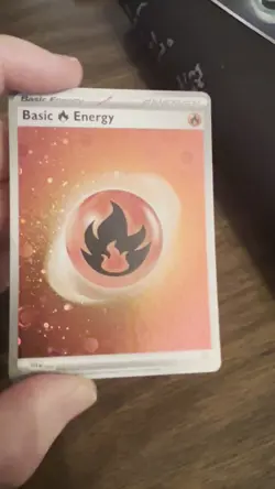 Pokemon 151 Fire Energy Variant 002 HD Swirl Galaxy Cosmo Holo Foil - Image 2