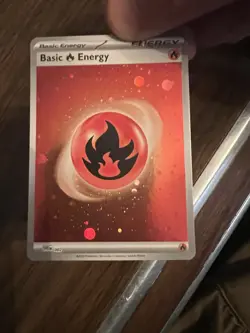 Pokemon 151 Fire Energy Variant 002 HD Swirl Galaxy Cosmo Holo Foil - Image 3