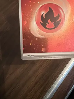 Pokemon 151 Fire Energy Variant 002 HD Swirl Galaxy Cosmo Holo Foil - Image 4