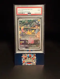 2023 POKEMON MEW EN-151 ILLUSTRATION RARE #173 PIKACHU PSA 9 - Image 1