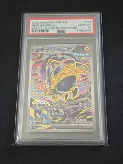 PSA 10 Gem Mint IRON HANDS EX 154/131 SIR 2025 Prismatic Evolutions Pokemon TCG - Image 1