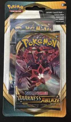 POKEMON DARKNESS ABLAZE BONUS BOOSTER BLISTER PACK - 2 PACKS - FACTORY SEALED - Image 1