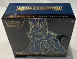 Pokemon Center Mega Evolution Lucario ETB Elite Trainer Box * Small Tear* - Image 2
